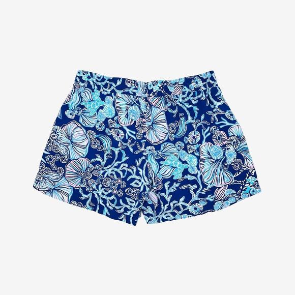 Lilly Pulitzer Katia Short Size XXS Lapis Lazuli Preppy Coastal Beachy Summer - Picture 2 of 10